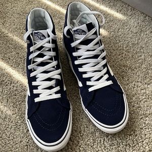 Vans Sk8-Hi sneakers, navy blue size 9.5